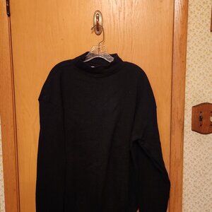 Men's Military Black Sweater, Size X-Large (48-50) by Mitts, Nits. #8405-01-214-